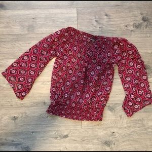 Wet Seal: designed red blouse, size S